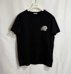 モンクレール デカワッペン ブラック S Tシャツ 国内正規品 5S247 