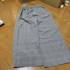 チェック柄ワイドパンツ サイズ38