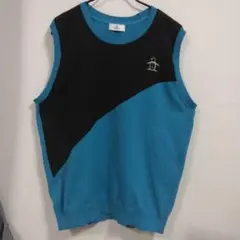 Munsingwear ベスト MGWUJL80 ブルー ブラックのサムネイル