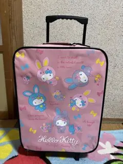サンリオ　ハローキティ　カラフルバニー　キャリーケース　2012製　激レアのサムネイル