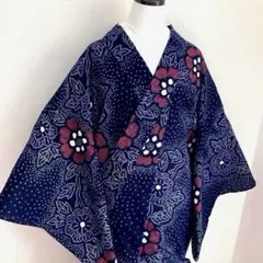 浴衣 有松鳴海絞り 花模様 しつけ - メルカリ