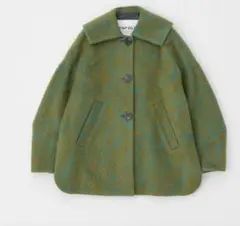 enfold ショートコート ジャケット　フラットカラーコート　24AW