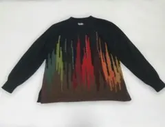 RAMLOSSA ニット セーター マルチカラー　M〜L　ウール混