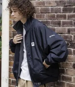 Colombia FREAK'S STOREナイロンフリースリバーシブルブルゾン