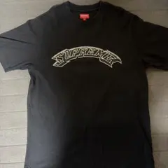 激レアモデル】シュプリーム センター刺繍ロゴ ビジュー Tシャツ M 即