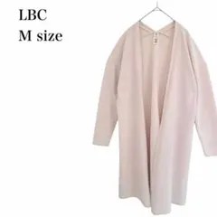 エルビーシー/ロングカーディガン/ノーカラー/長袖/ M/ベージュ/羽織りのサムネイル