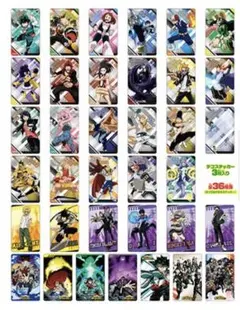 ヒロアカ　デコステッカー　36種　コンプリート