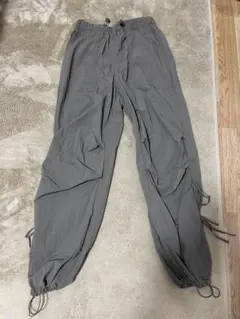 GU ナイロン カーゴパンツ グレー