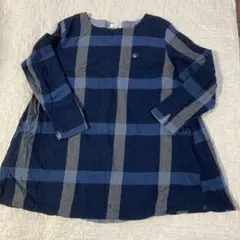 Heart Market チュニック L ネイビー グレー