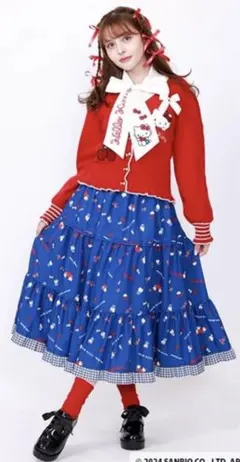 axes femme ハローキティスカートスカート（紺）