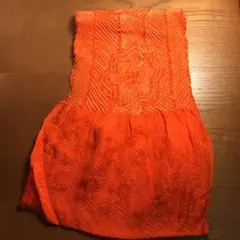 帯揚げ(燃えるようなオレンジ)