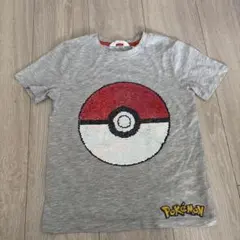 H＆M ポケモン Tシャツ リバーシブルスパンコール　122/128のサムネイル
