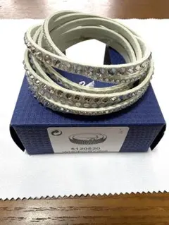 SWAROVSKI★スワロフスキー ブレスレット チョーカー グレー シルバー