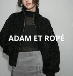 アダム エ ロペ　WEB限定　フラッグヤーンMIXニットカーディガン　美品