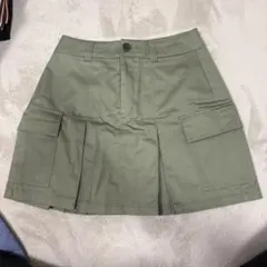 GU カーゴプリーツスカート オリーブ Sサイズのサムネイル
