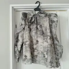 snidel オーガンシースルーブラウス