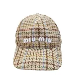 2026年最新】miumiu キャップ チェックの人気アイテム - メルカリ