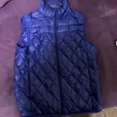 UNIQLO ネイビー ベスト L ウルトラライトダウンジャケット