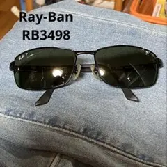 Ray-Ban RB3498 偏光サングラス 61□17 メンズ グリーンレンズ