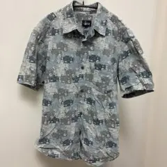 Old stussy 90s USA製 紺タグ 半袖 Mサイズ 古着　希少