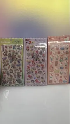 カミオジャパン フロッキードロップステッカー 3種セット