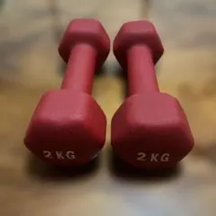 ダンベル 2kg 2個セット レッドのサムネイル