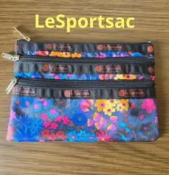【最終価格】LeSportsac 3ジップポーチ 花柄のサムネイル