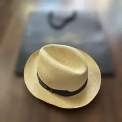 未使用！アンゴラ100% Borsalino ボルサリーノ 中折れハット56cm