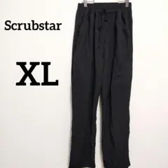 Scrubstar ブラック イージーパンツ XL/XXL　FREE