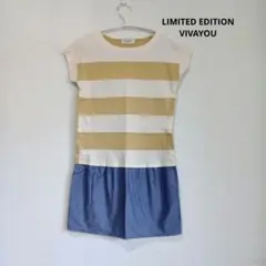 美品　LIMITED EDITION VIVAYOU 半袖 ボーダー ワンピースのサムネイル