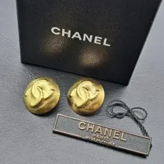正規品 希少 CHANEL シャネル イヤリング ココマーク ゴールド 両耳