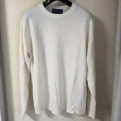 【AOKI】セーター　ホワイト[クルーネック]　Lサイズ