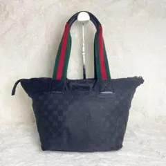 グッチ トートバッグ GG柄 ナイロン シェリーライン ナイロン キャンバス