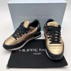 フィリップモデル PHILIP MODEL ゴールド スニーカー 36のサムネイル