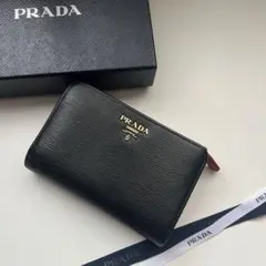 PRADA サフィアーノ ブラック レディース 折り財布 9089 PRADA サフィアーノ ブラック レディース 折り財布 9089 - メルカリ
