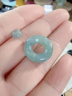 天然石 《本物保証》美品 藍水翡翠 ペンダント ネックレスSV925 縁起物