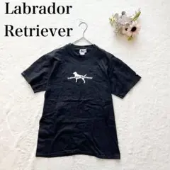 【ラブラドールリトリバー】半袖Tシャツ（L）英字 刺繍ロゴ クルーネック キッズ