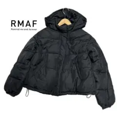 RMAF ブラック フード付き 中綿 ジャケット