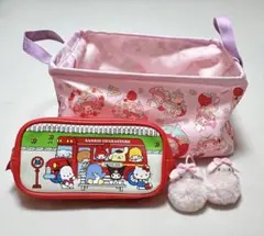サンリオ 収納ケース ポーチ ヘアゴム 4点セット マイメロディ 当たりくじ