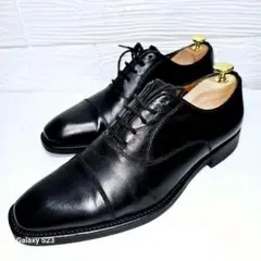 【極美品】GIANCARLO MORELLI（42）ストレートチップ　黒 極美品】GIANCARLO MORELLI（42）ストレートチップ 黒