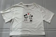 ミッキーミニーショート丈半袖Tシャツ✳︎Disney