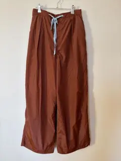 エルチェレ　ワイドシルエット イージーパンツ ウィンドブレーカーパンツ　38