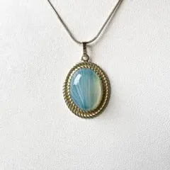 ブルーアゲートAAA˚✧₊天然石ネックレス①