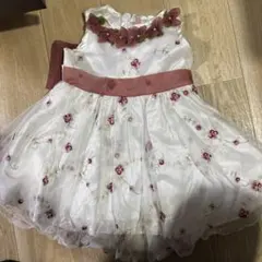 花柄刺繍ドレス 90cm