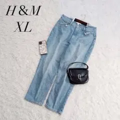 エイチアンドエム/デニムパンツ/コットン混/ライトブルー/XLサイズ