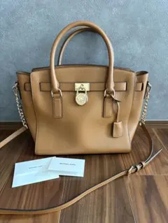 マイケルコース　ハンドバッグ　ショルダーバッグ　2way キャメル　ブラウン