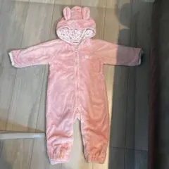 ミキハウス ピンク フード付きアウター 80-90cm