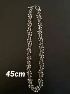 vintage チェーンリンク DNA シルバー パール ネックレス 50cm - メルカリ