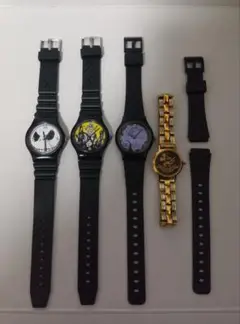 ディズニー、ジャックスケリントン&ミッキー、クォーツ腕時計４本セット♥激安価格♥