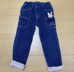 100㎝　ミキハウス　デニム　パンツ　ズボン